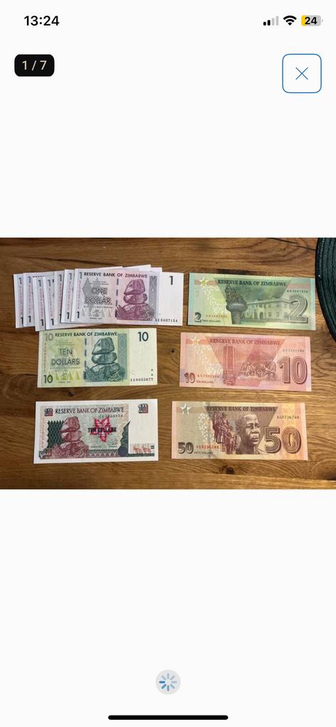 Bankbiljetten set Zimbabwe 1997-2020 (12 biljetten), Verzenden, Zimbabwe, Setje