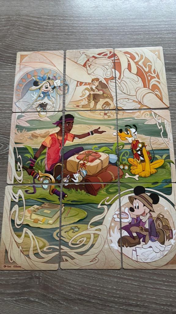 Disney Lorcana puzzel art Wilds Unknown set 12 Nieuw, Ophalen of Verzenden, Zo goed als nieuw, Losse kaart