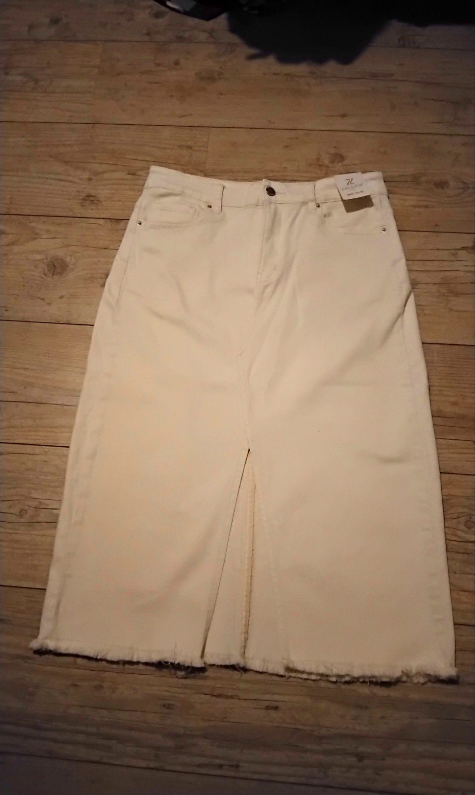 Nieuw  !! Zac & Zoe, beige midirok,  maat 40-42., Beige, Maat 42/44 (L), Nieuw, Ophalen of Verzenden