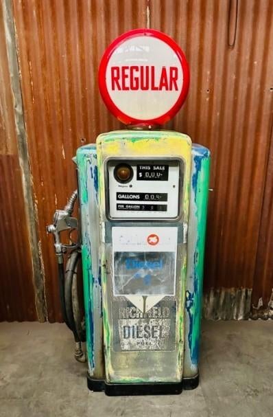 Wayne 100 vintage benzinepomp garage mancave USA decoratie, Verzamelen, Ophalen, Gebruikt, Overige typen