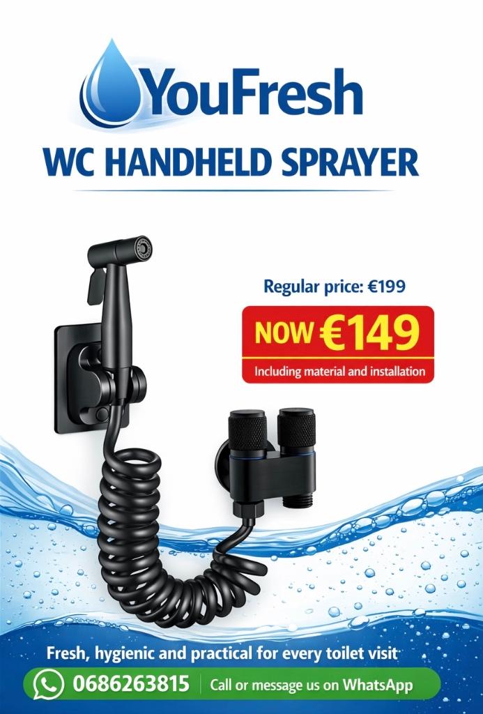 Bidet / toilet handheld sprayer / wc handdouche, Ophalen, Nieuw, Rvs, Toilet