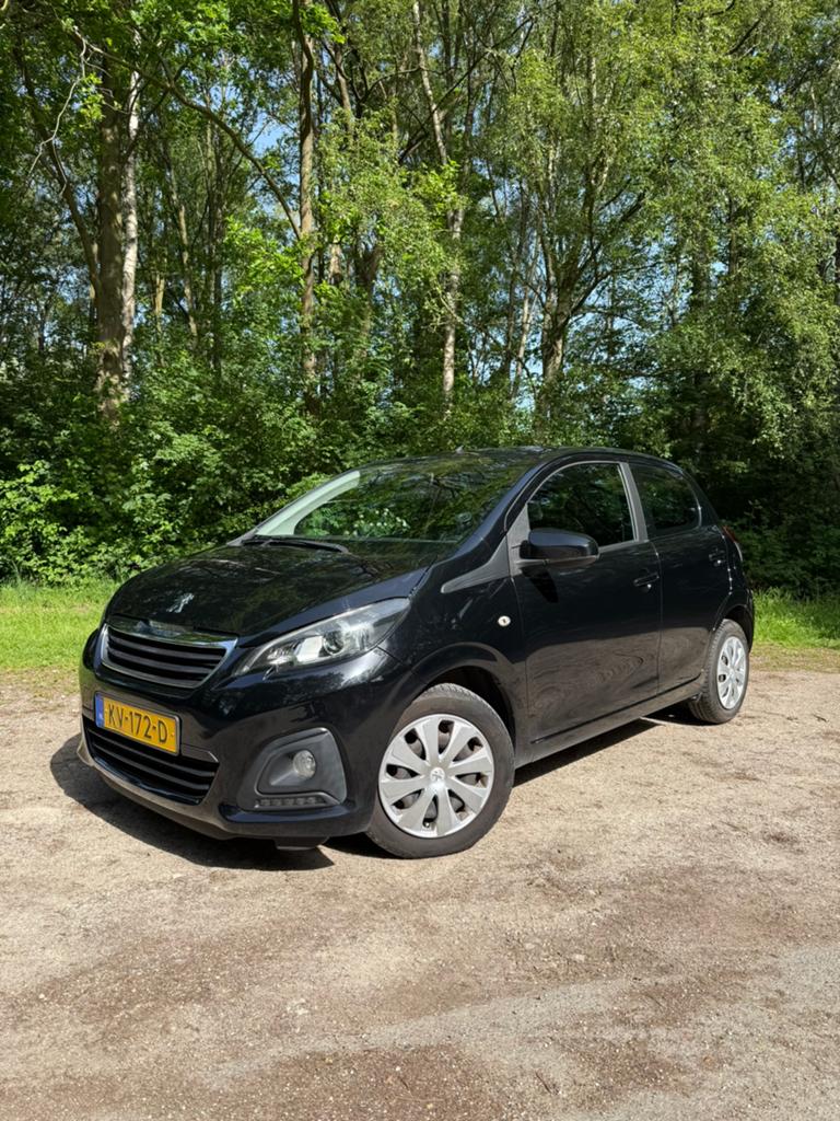 Peugeot 108 1.0 12V E-vti 51KW 5DR 2016 Zwart, Voorwielaandrijving, Stof, 4 stoelen, Origineel Nederlands