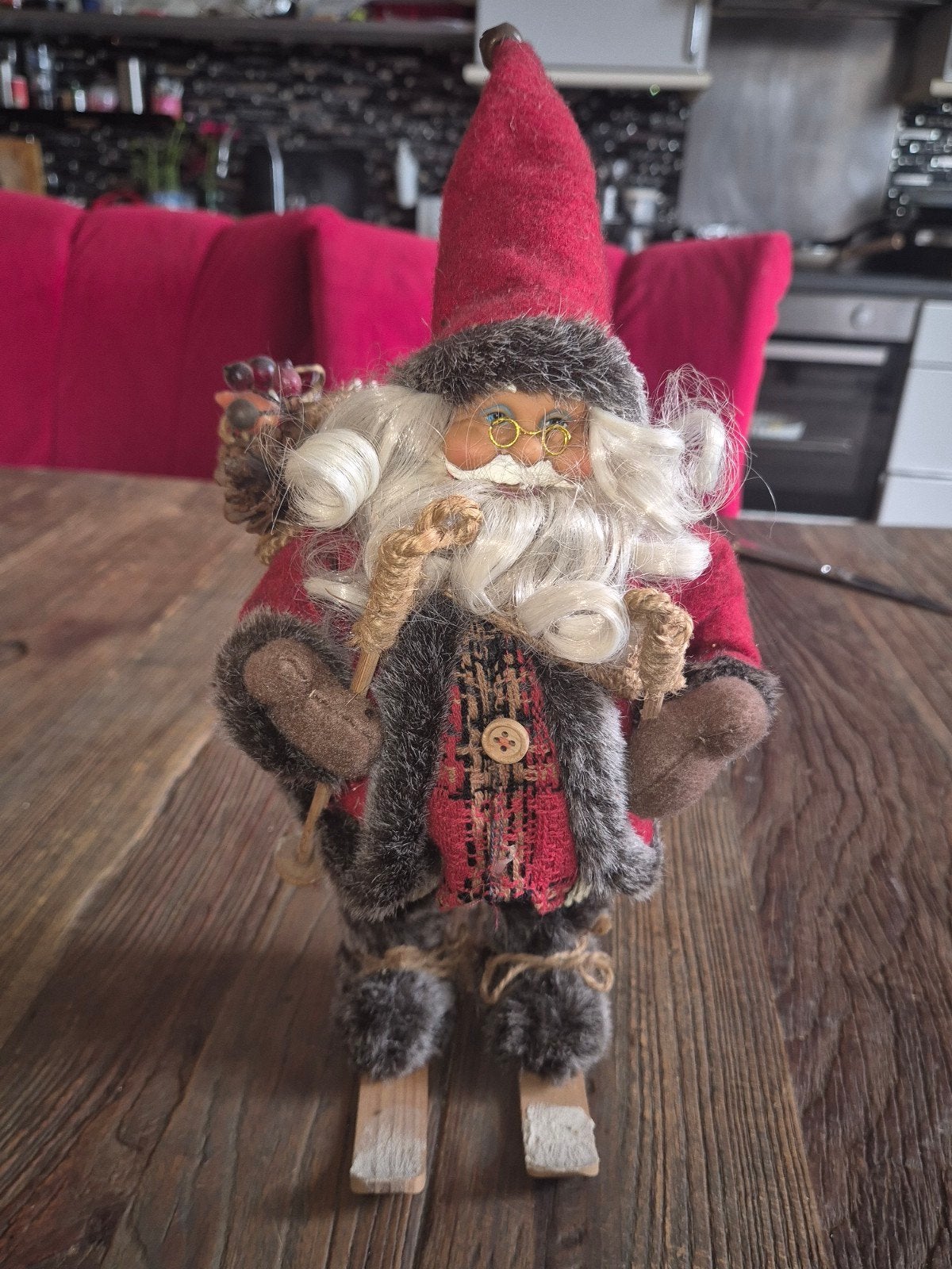 Prachtig vintage aangeklede kerstman
Hoogte ca. 40 cm, Ophalen of Verzenden, Zo goed als nieuw