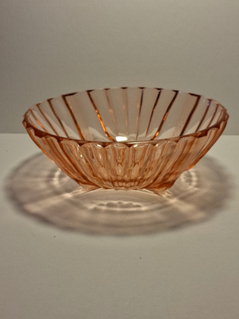 compoteschaal van roze persglas, Antiek en Kunst, Ophalen of Verzenden