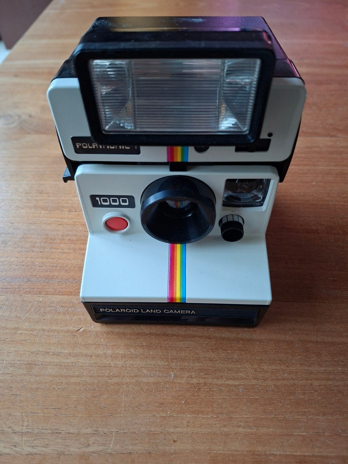 Polaroid Land 1000 camera met Polatronic 1 flitser, Ophalen of Verzenden, Niet werkend, Polaroid, Polaroid