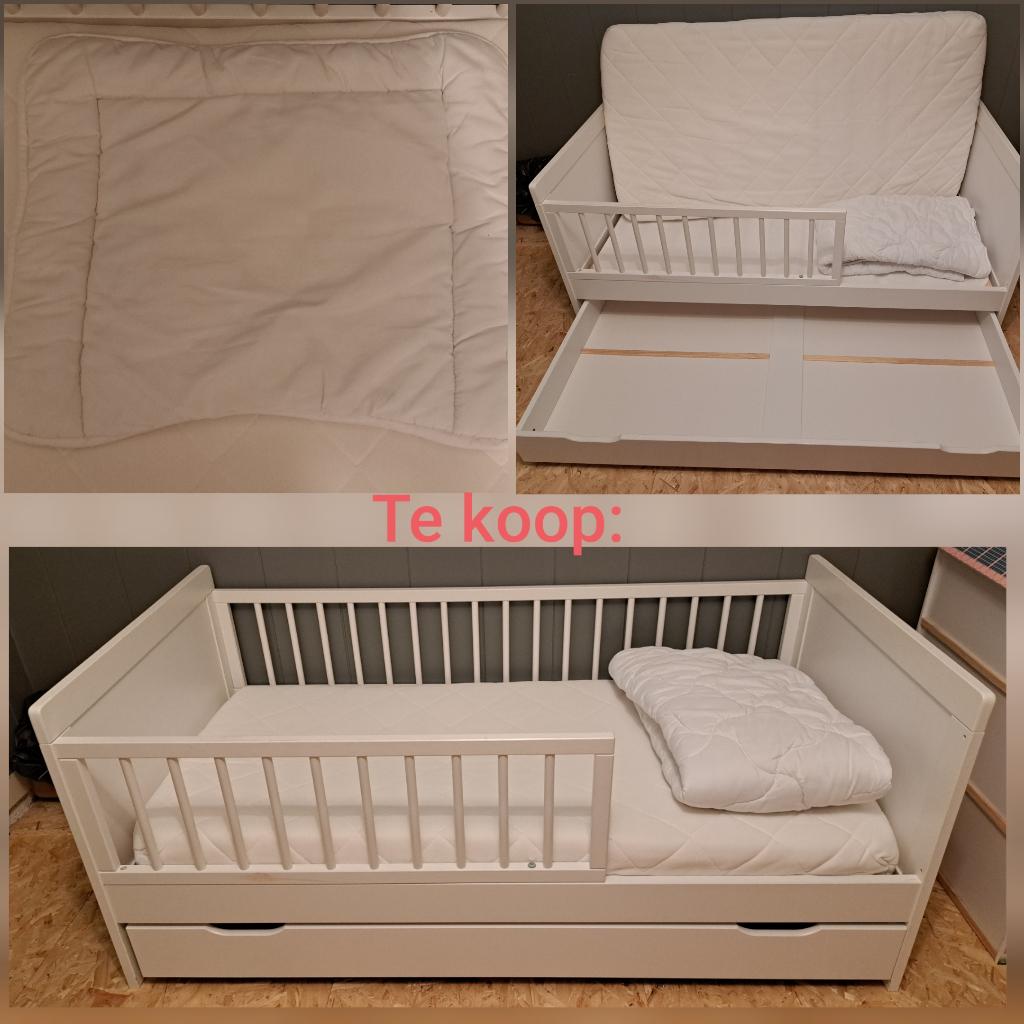 Peuterbed met accessoires Petite Amélie, Ophalen, Gebruikt, 140 tot 160 cm, 70 tot 85 cm
