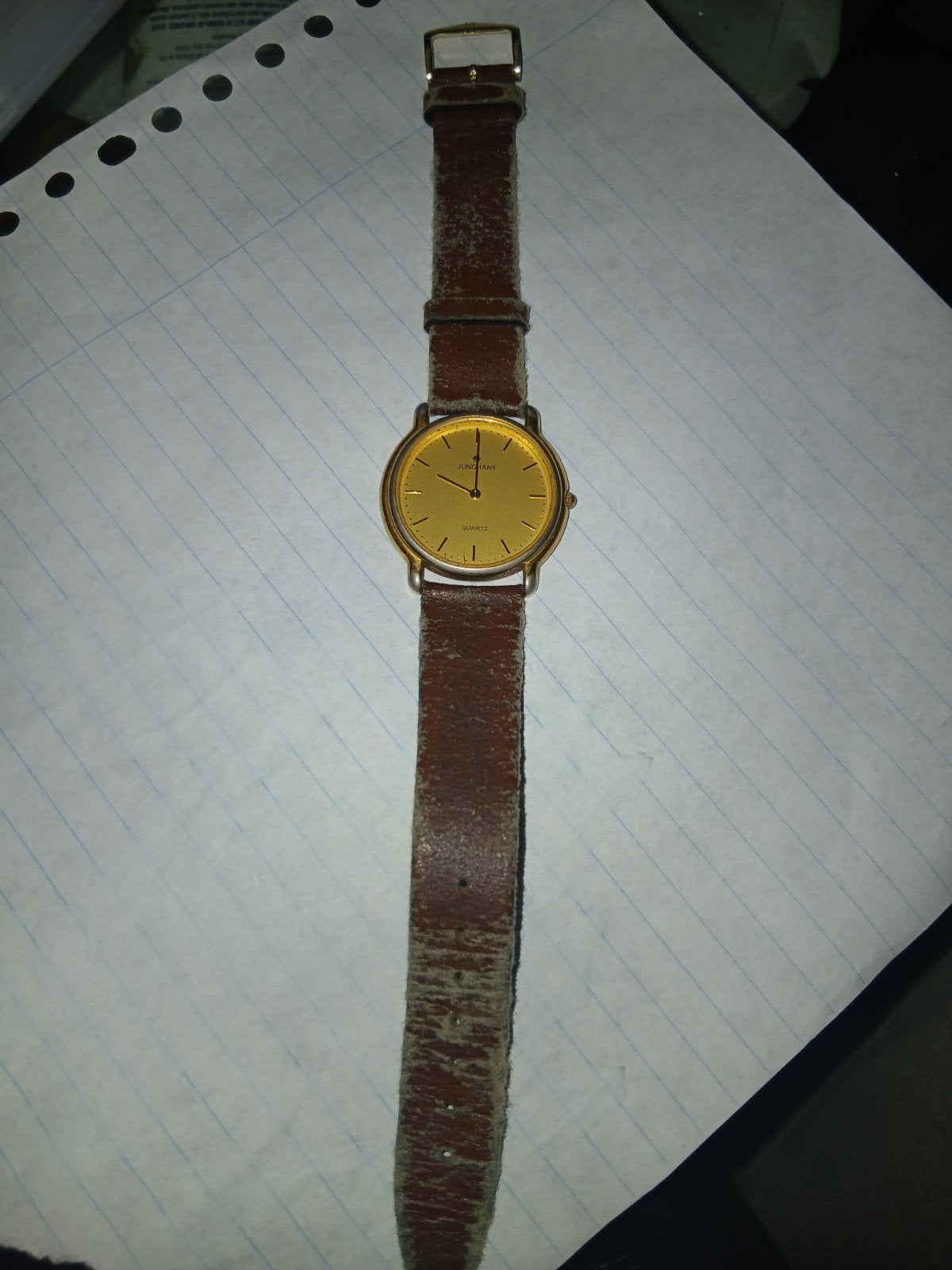 Vintage Junghans Quartz Horloge uit de jaren 60/70, Overige merken, Overige materialen, Polshorloge, Verguld