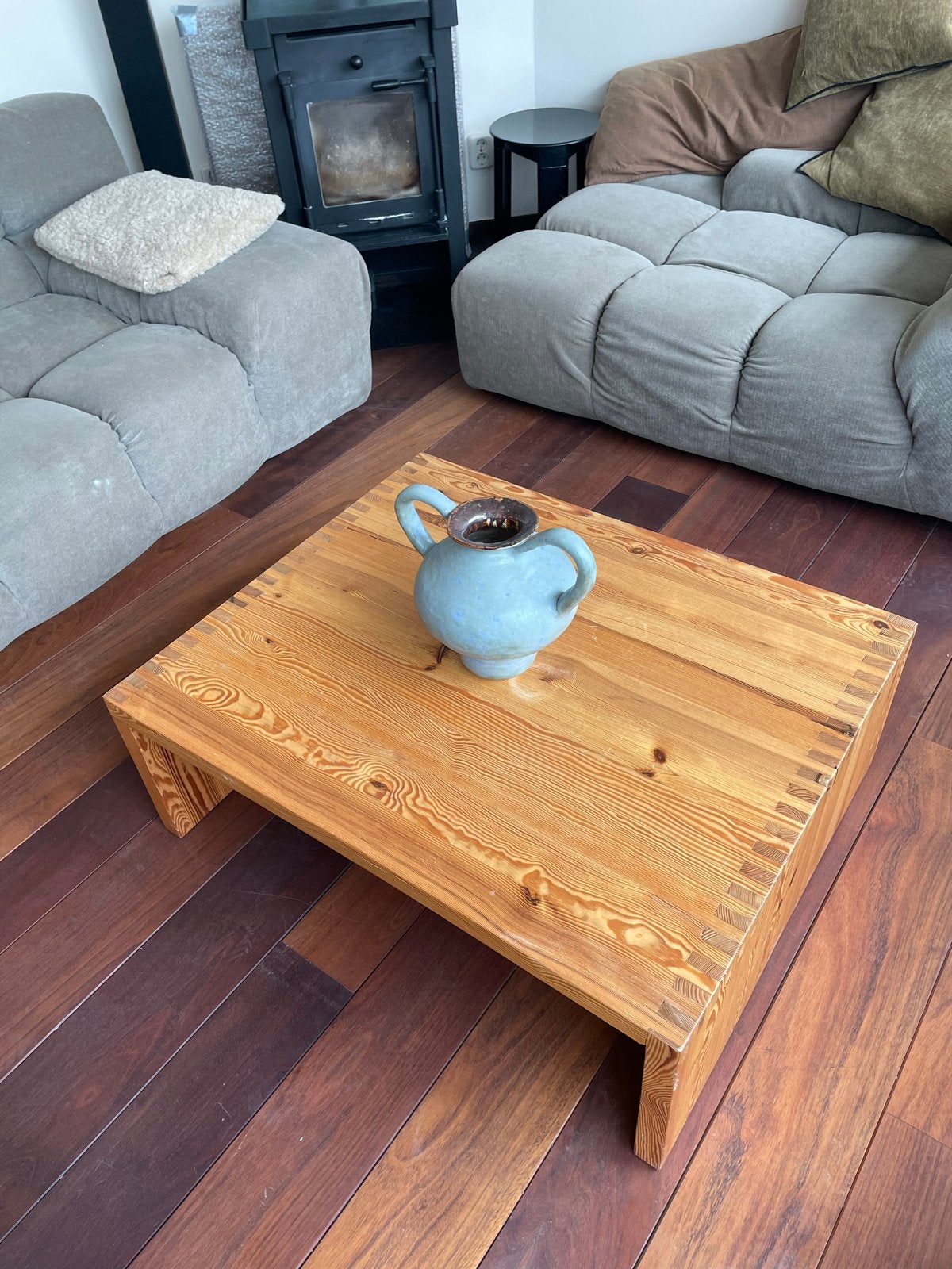Ate van Apeldoorn Vintage Houten Salontafel, Huis en Inrichting, Gebruikt, 100 tot 150 cm, Overige houtsoorten, 50 tot 100 cm