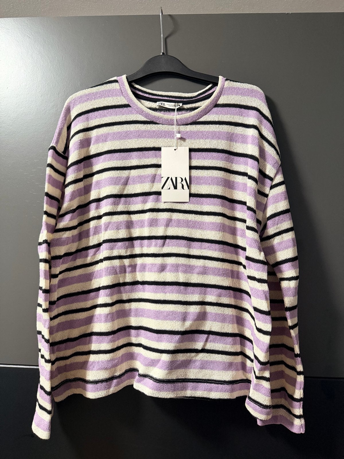 Zara Trui Maat M - gestreept, Verzenden, Nieuw, Maat 38/40 (M), Paars