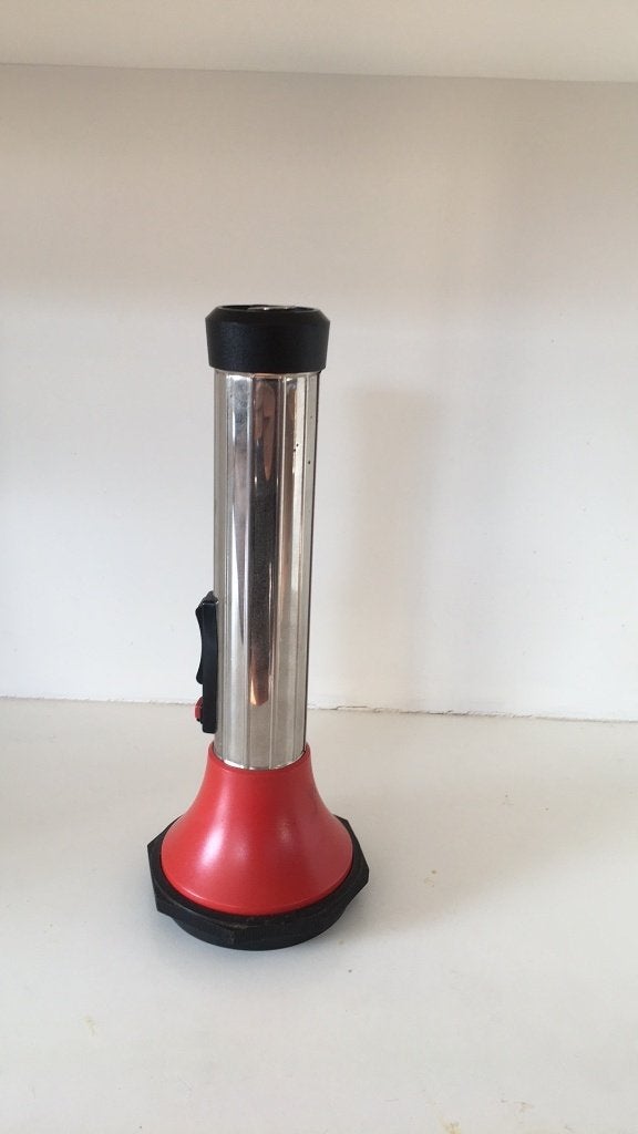 Vintage zaklamp Made in Italy, Ophalen of Verzenden, Gebruikt, Batterij