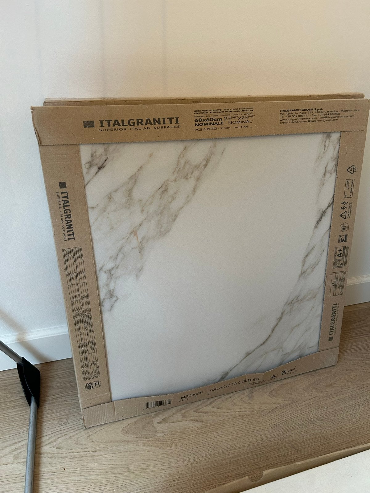 Italgraniti Calacatta Gold Tegels - 60x60cm 8 stuks a 2.88m2, Ophalen, 60 cm of meer, Keramiek, Nieuw