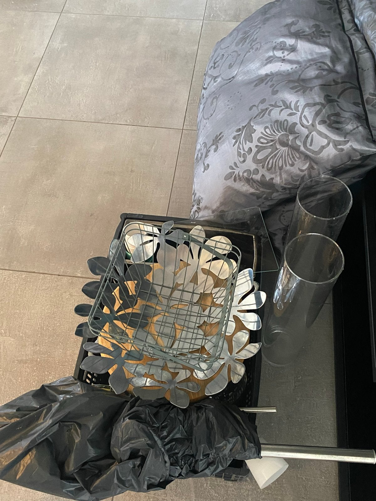 Gratis af te halen: Diverse woonaccessoires en decoratie, Ophalen, Gebruikt, Zilver, Glas