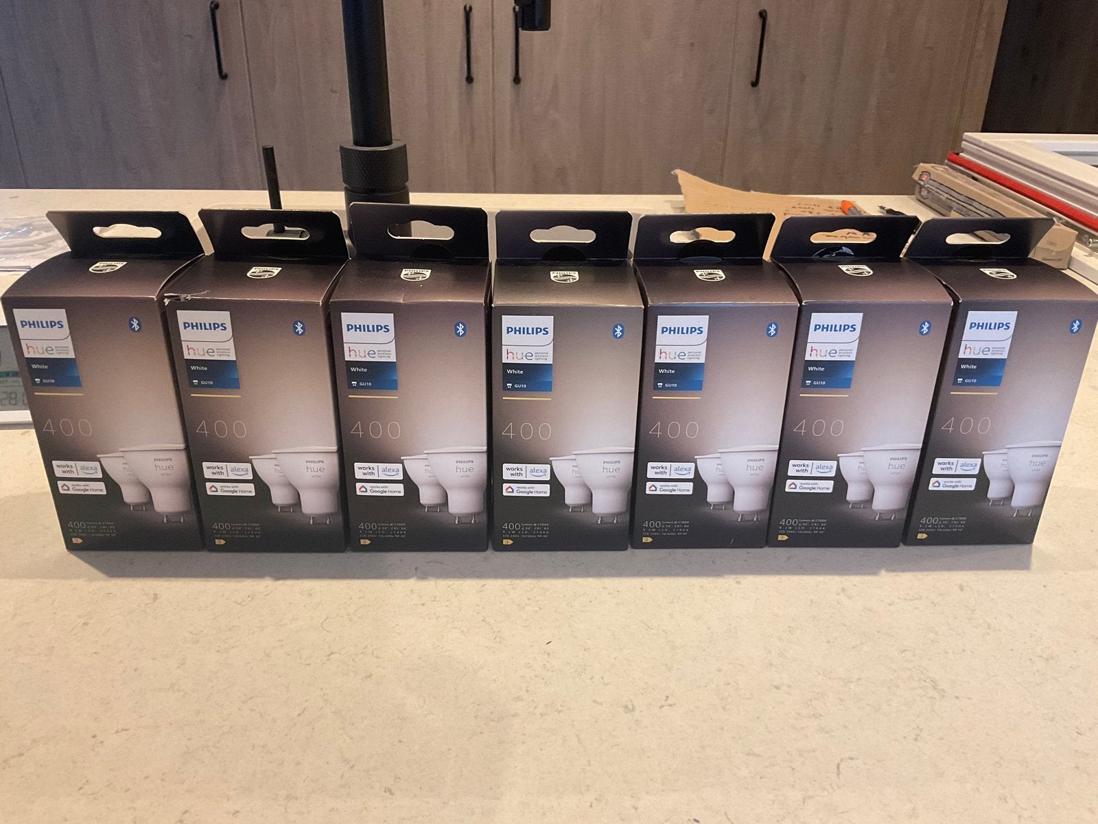 14 x Philips Hue White GU10 LED Spots - Nieuw in doos, Wit, GU10, Nieuw, Ophalen of Verzenden