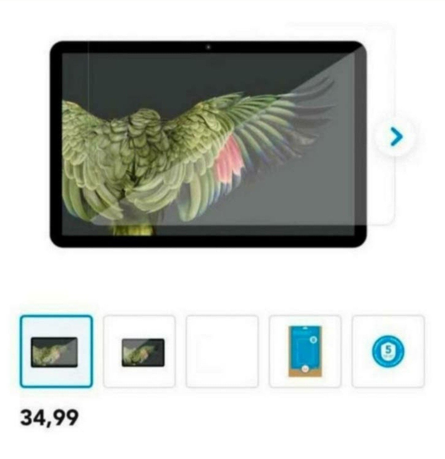 BlueBuilt Screenprotector voor Google Pixel Tablet, Ophalen of Verzenden, Nieuw, 10 inch