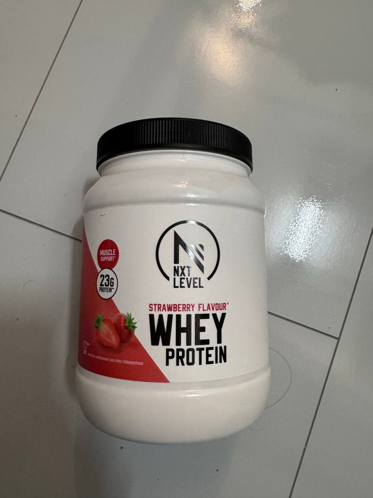 NXT Level Whey Proteïne Aardbei Smaak - Nieuw, Ophalen of Verzenden, Nieuw, Poeder of Drank