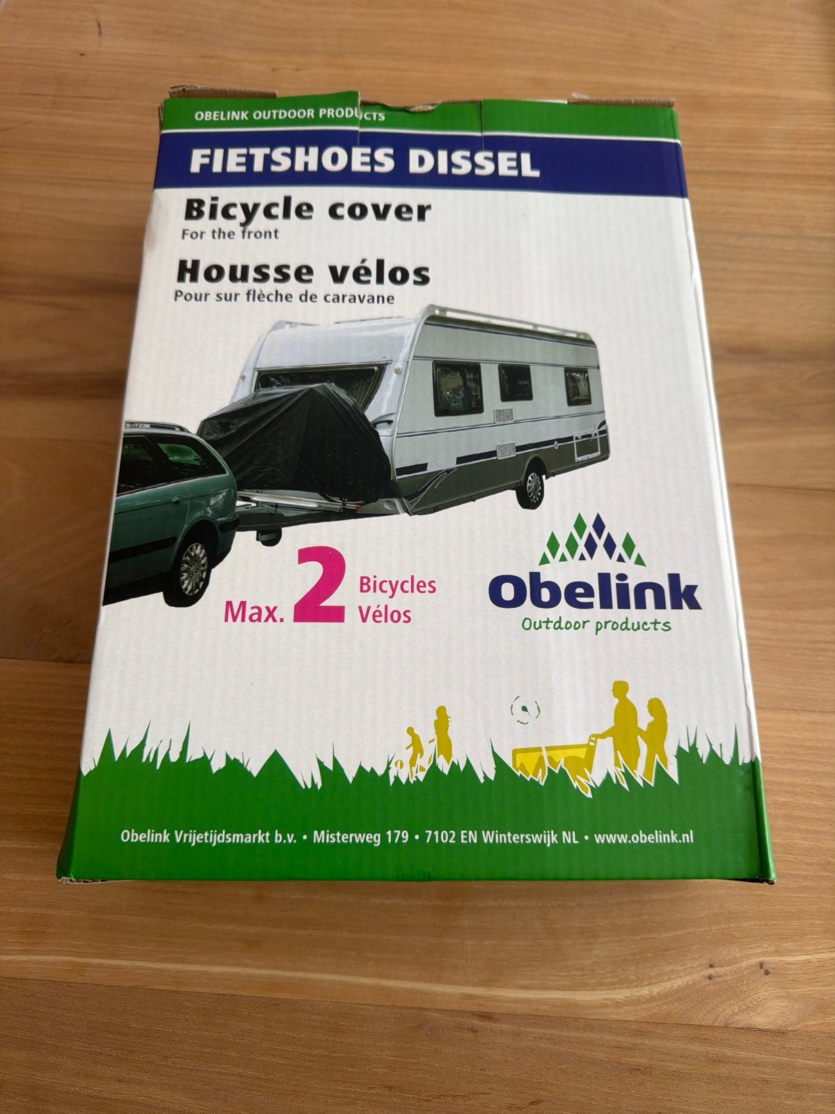 Obelink Fietshoes Dissel voor twee fietsen, Caravans en Kamperen, Ophalen of Verzenden, Nieuw