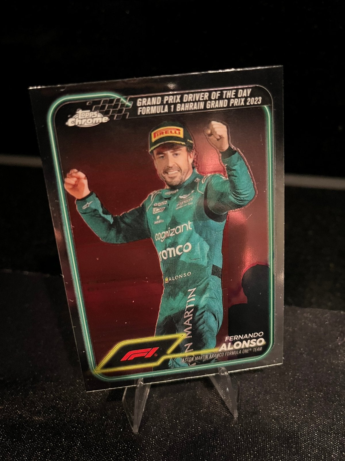 Topps Chrome F1 Fernando Alonso Bahrain 2023, Ophalen of Verzenden, Zo goed als nieuw, Plaatje