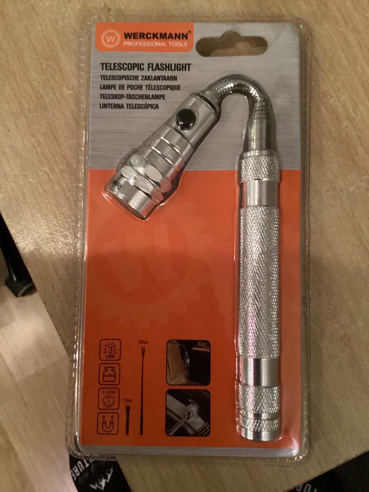 Werckmann telescopische zaklantaarn., Ophalen of Verzenden, Nieuw