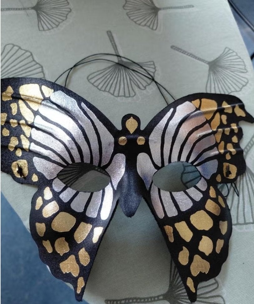 Vlinder masker - decoratie of feestartikel, Ophalen of Verzenden, Zo goed als nieuw, Versiering, Overige