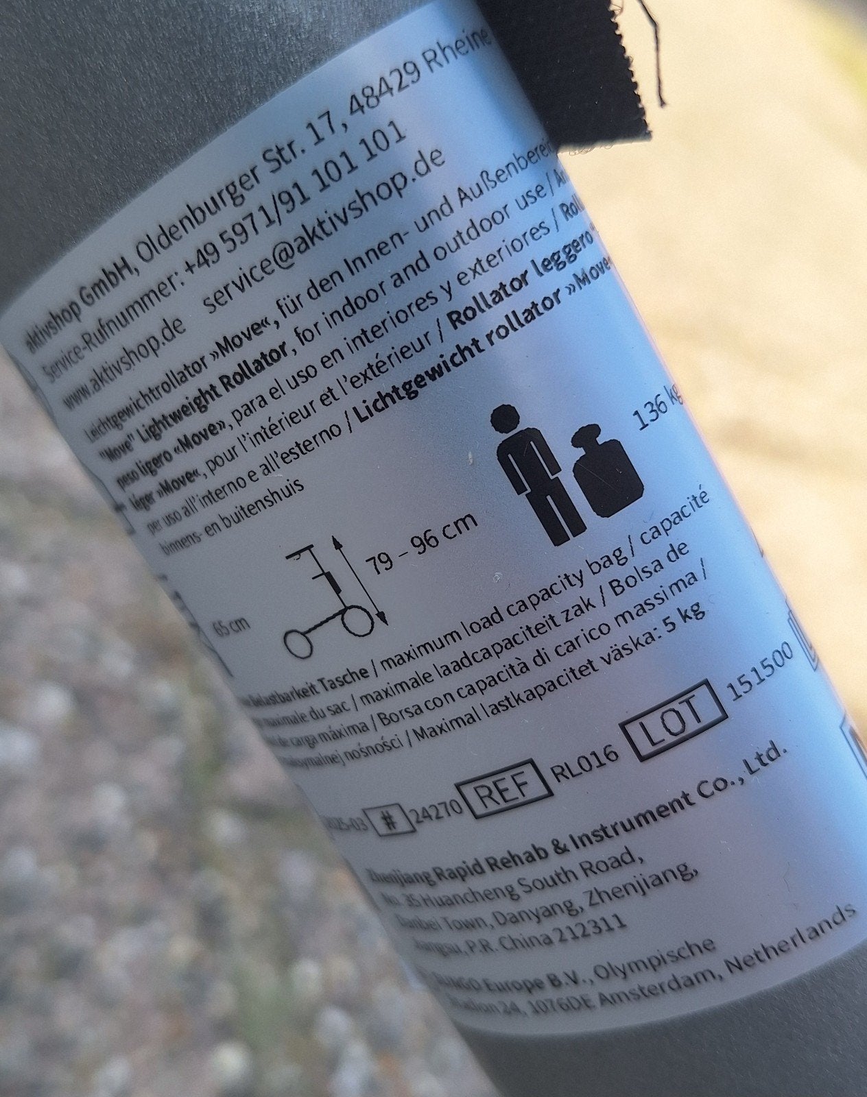 Rollator 'Activshop GMBH', Diversen, Ophalen of Verzenden, Zo goed als nieuw