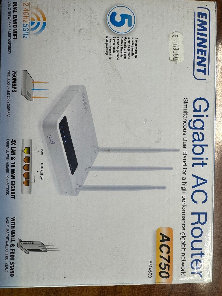 Router Eminent, Ophalen of Verzenden, Nieuw, Router, Eminent