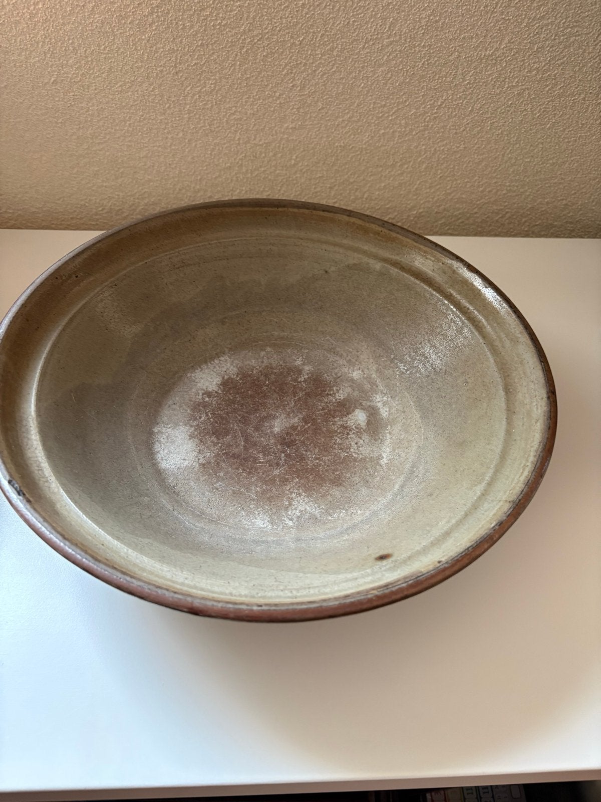 Vintage Aardewerken Kom met Decoratief Patroon, Antiek en Kunst, Ophalen of Verzenden