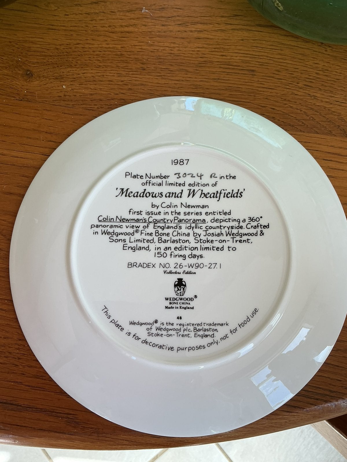 Wedgwood wandbord, Ophalen of Verzenden