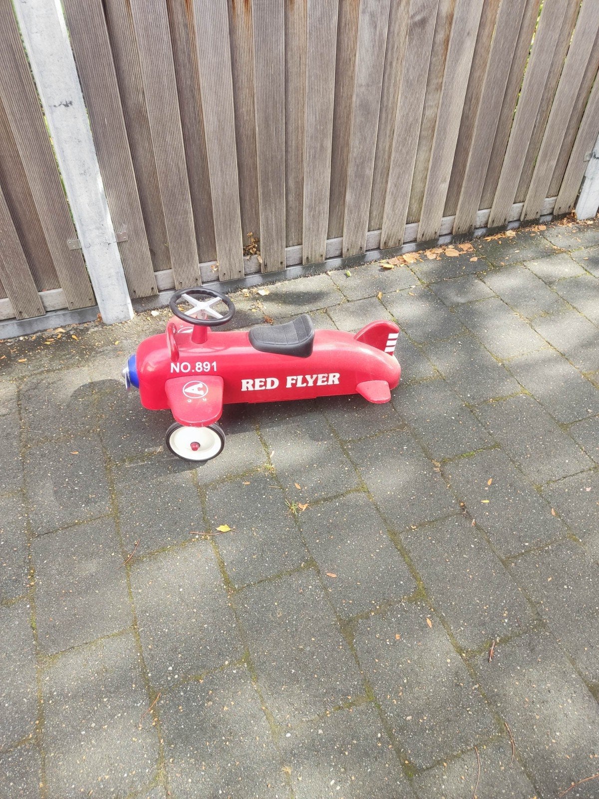 Vintage speelgoed loopvliegtuig Red Flyer, no. 891, rood, Kinderen en Baby's, Ophalen, Gebruikt