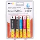 "Ink & Print Canon 550/551 XL Replaces Included Chips, N, N, Nieuw, Ophalen of Verzenden
