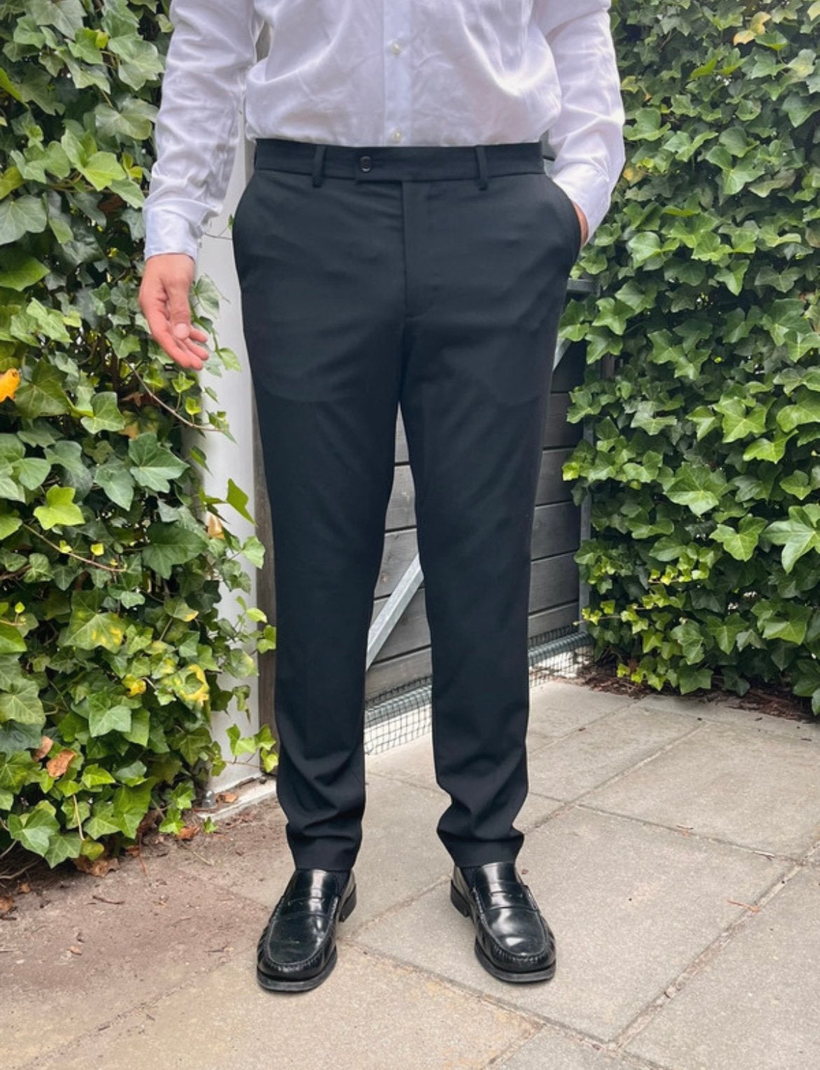 Zwarte pantalon van C&A, Ophalen of Verzenden, Zo goed als nieuw, Maat 48/50 (M), Zwart