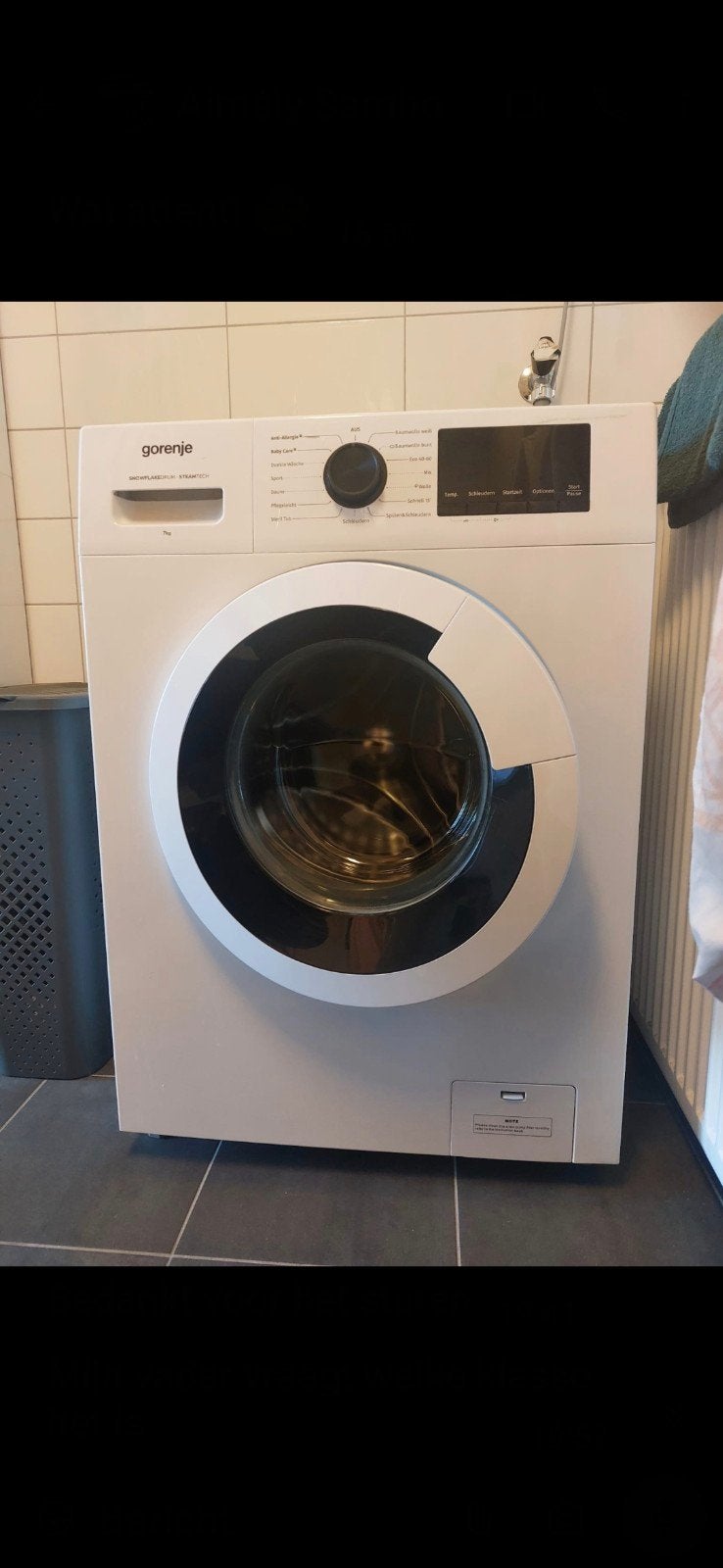 Gorenje Wasmachine WHFV7014EM - 7kg, 1400 toeren, 6 tot 8 kg, Ophalen, 1200 tot 1600 toeren, 85 tot 90 cm