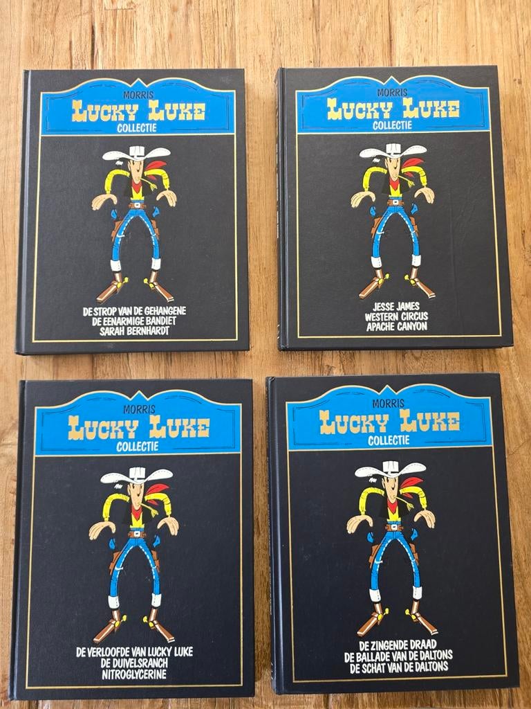 Lucky Luke Collectie - 4 Luxe Hardcover Boeken, Boeken, Stripboeken, Meerdere stripboeken, Ophalen of Verzenden, Zo goed als nieuw
