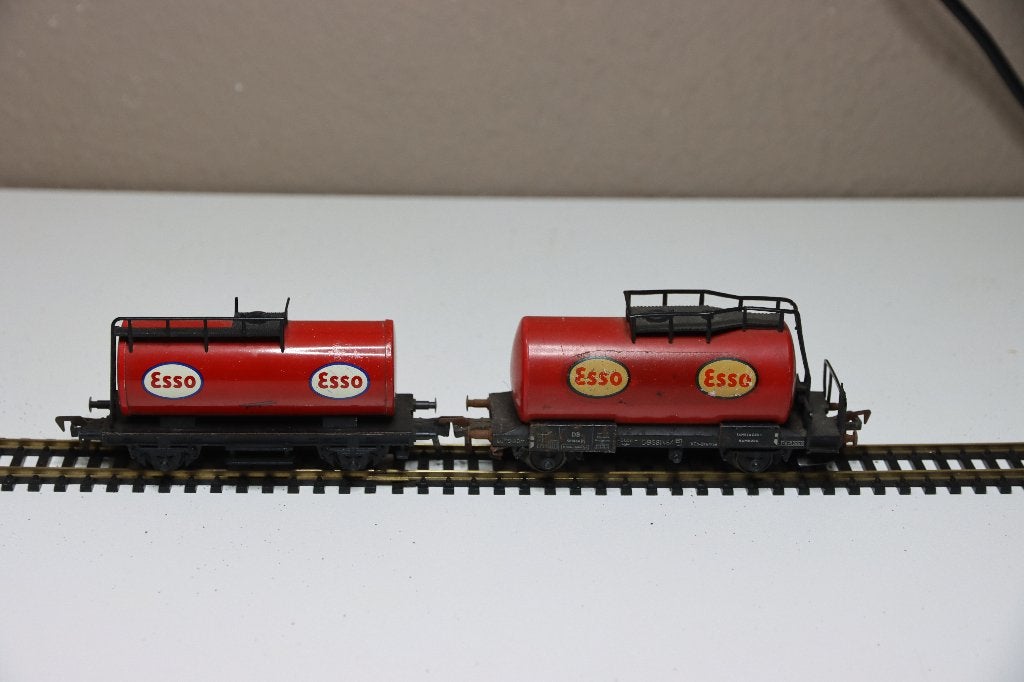 Fleischmann 2 x ESSO, Gebruikt, Gelijkstroom, Fleischmann, Wagon