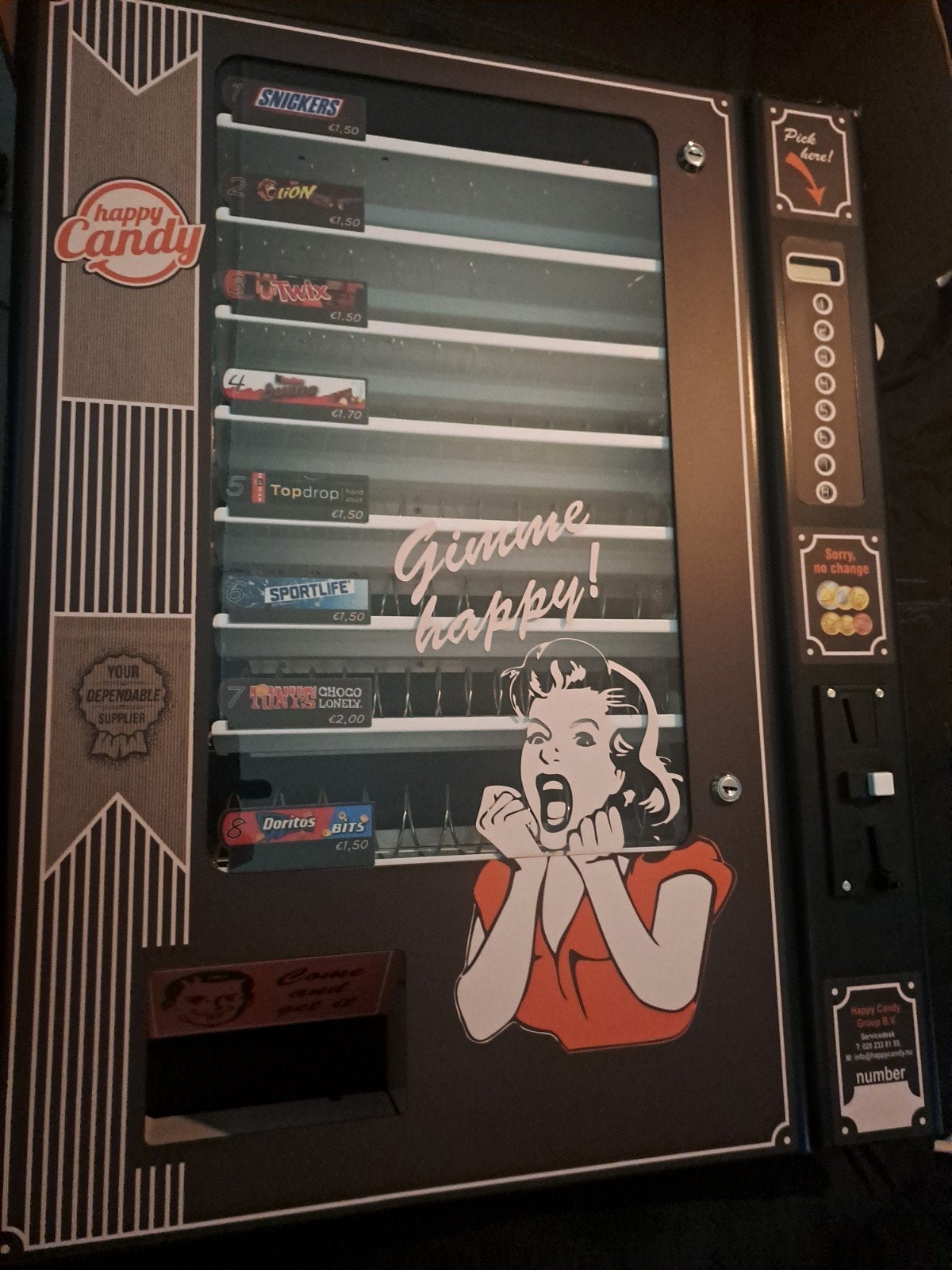 Happy Candy Snoepautomaat - Retro Stijl, Verzamelen, Ophalen of Verzenden, Nieuw