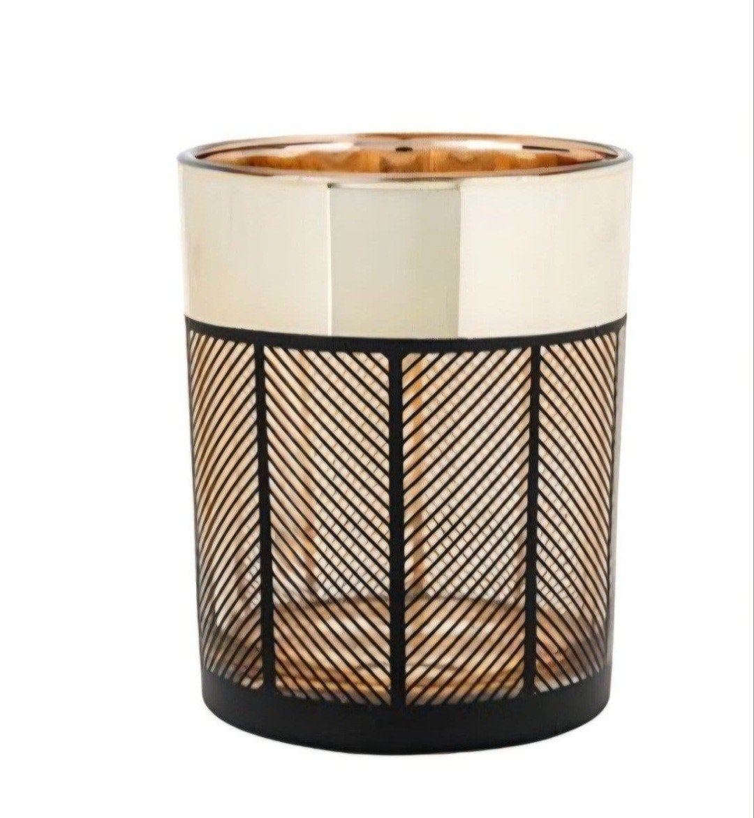 Cosy & trendy Tealight Holder Gold 7 breed 8 cm hoog Glas, Ophalen, Meerkleurig, Overige merken, Waxinelichthouder