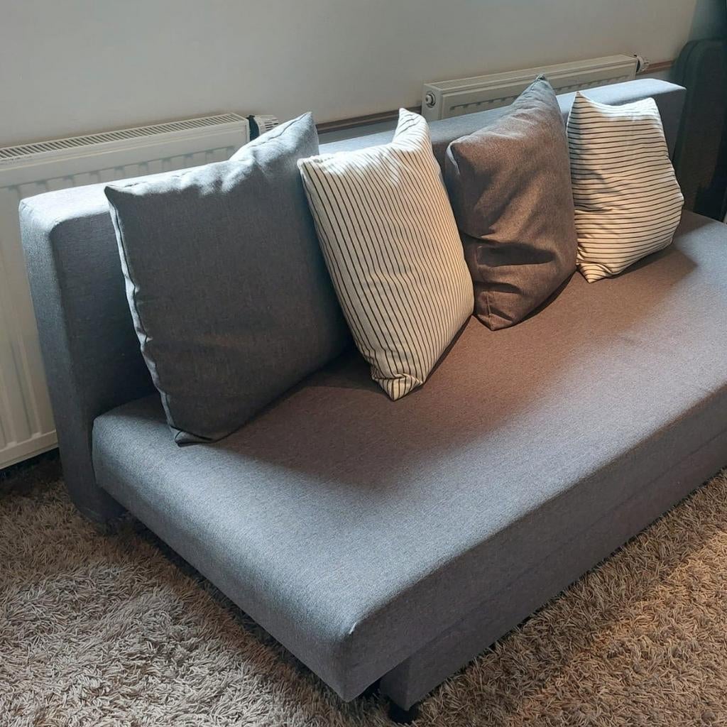 Bed & Bank (bedbank) incl kussens!! € 95,- / ZGAN, Ophalen, Tweepersoons, 140 cm, Zo goed als nieuw