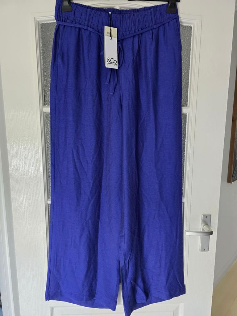 Nieuw &co woman andcowoman and cowoman xl kobalt wide leg, Blauw, Maat 46/48 (XL) of groter, Nieuw, Ophalen of Verzenden