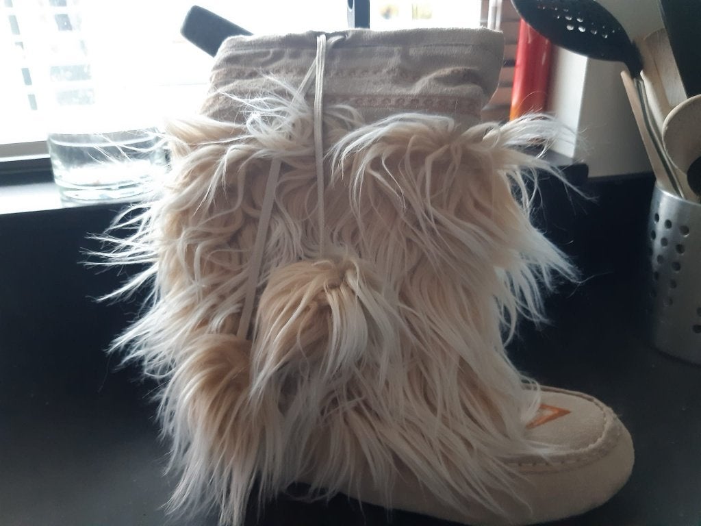 Dames laarsjes, Ophalen, Beige, Lage of Enkellaarzen, Zo goed als nieuw