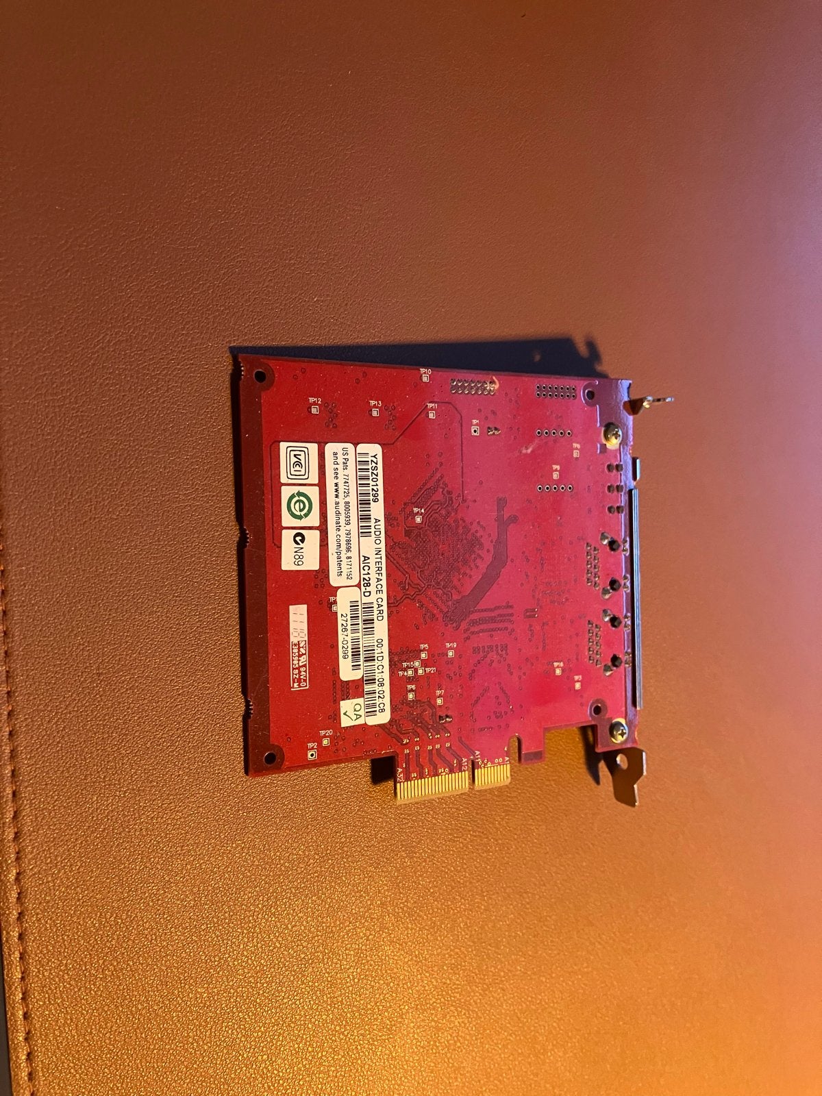 Pci Yamaha AIC128-D Dante Audio Interface Card, Ophalen of Verzenden, Zo goed als nieuw, Overige typen