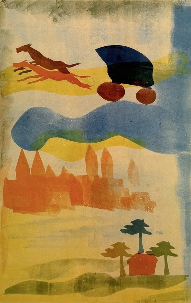 281. Prent, H. N. Werkman – "De rit naar Berlijn", 1985, Ophalen