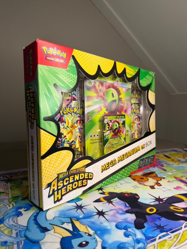 Pokémon Ascended Heroes Mega Meganium ex Box, Hobby en Vrije tijd, Verzamelkaartspellen | Pokémon, Ophalen of Verzenden, Zo goed als nieuw