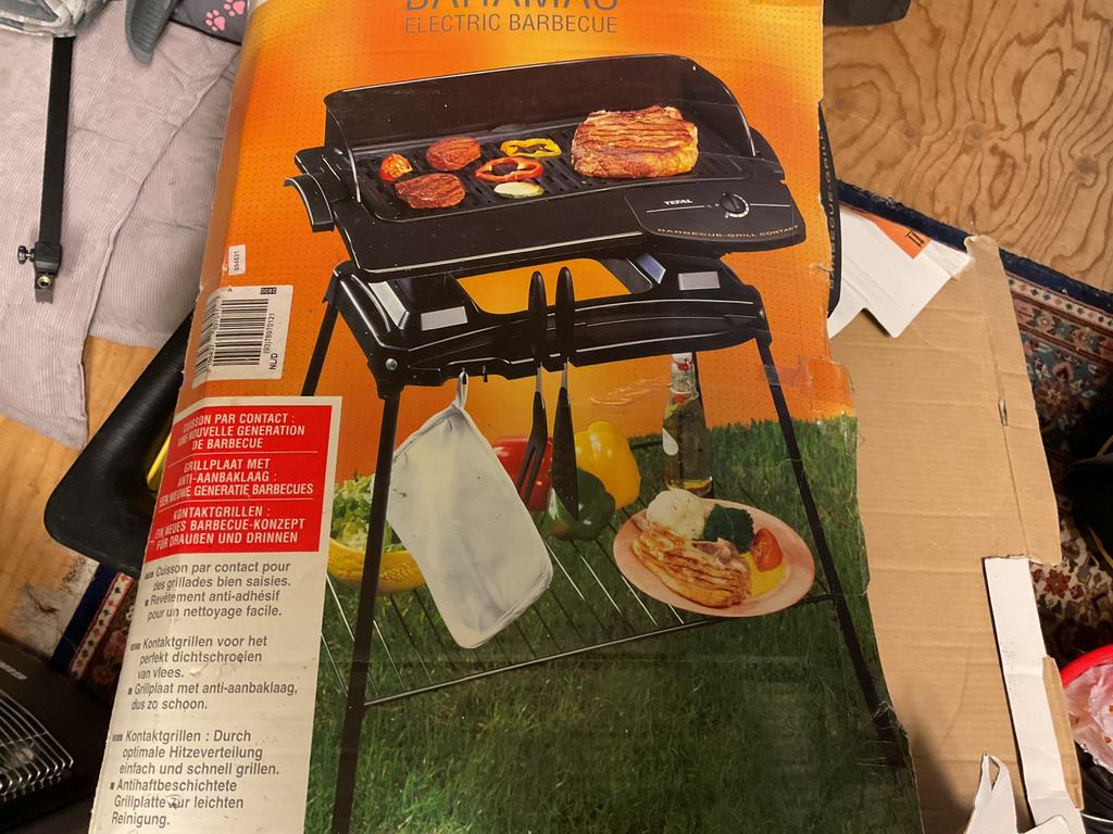 Tefal bbq zgan 1 keer gebruikt, Tuin en Terras, Ophalen, Zo goed als nieuw