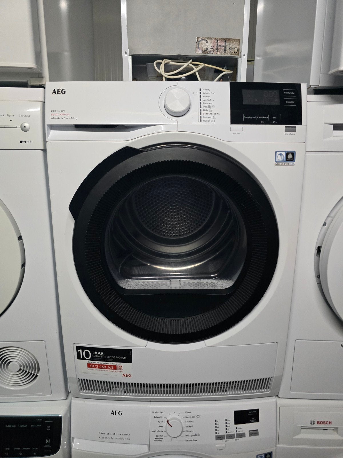 Keurige AEG 8000-series warmtepompdroger! 8KG! Garantie!, Witgoed en Apparatuur, Aeg, Overige typen, 8 tot 10 kg, Ophalen of Verzenden