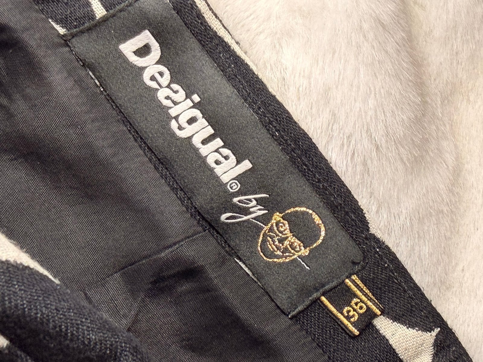 Desigual – Zwart-witte rok met cirkelpatroon, Kleding | Heren, Ophalen of Verzenden, Zwart