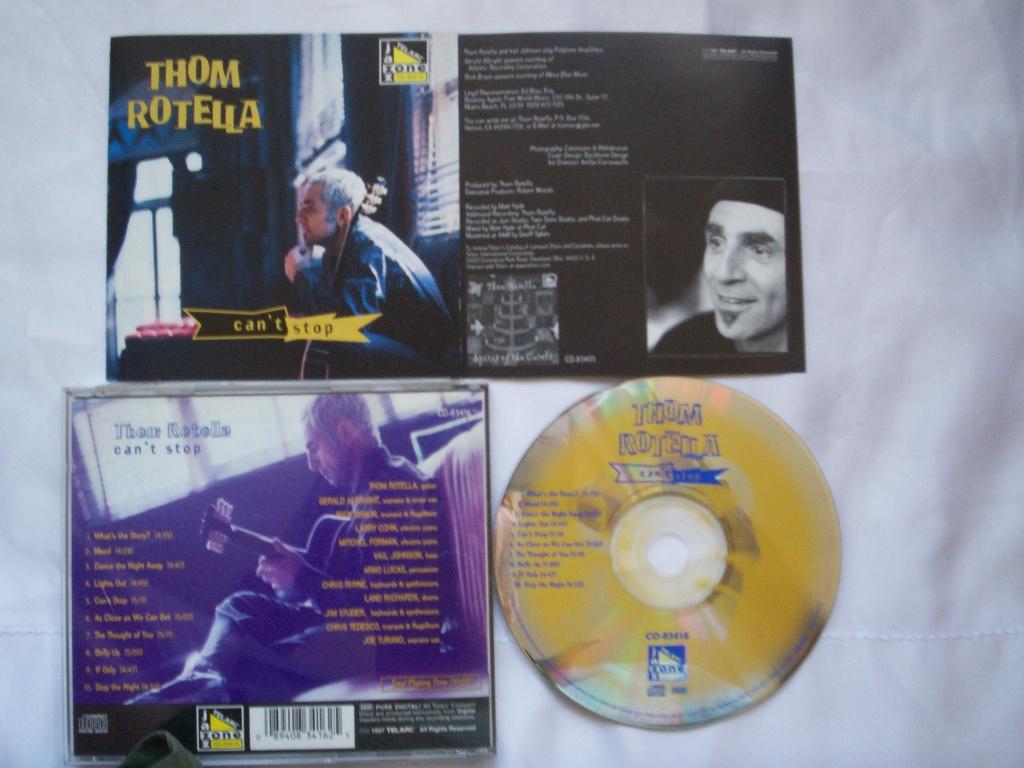 CD van THOM ROTELLA Can't Stop 1997 TELARC CD-83416 10titels, Cd's en Dvd's, Ophalen of Verzenden, Zo goed als nieuw