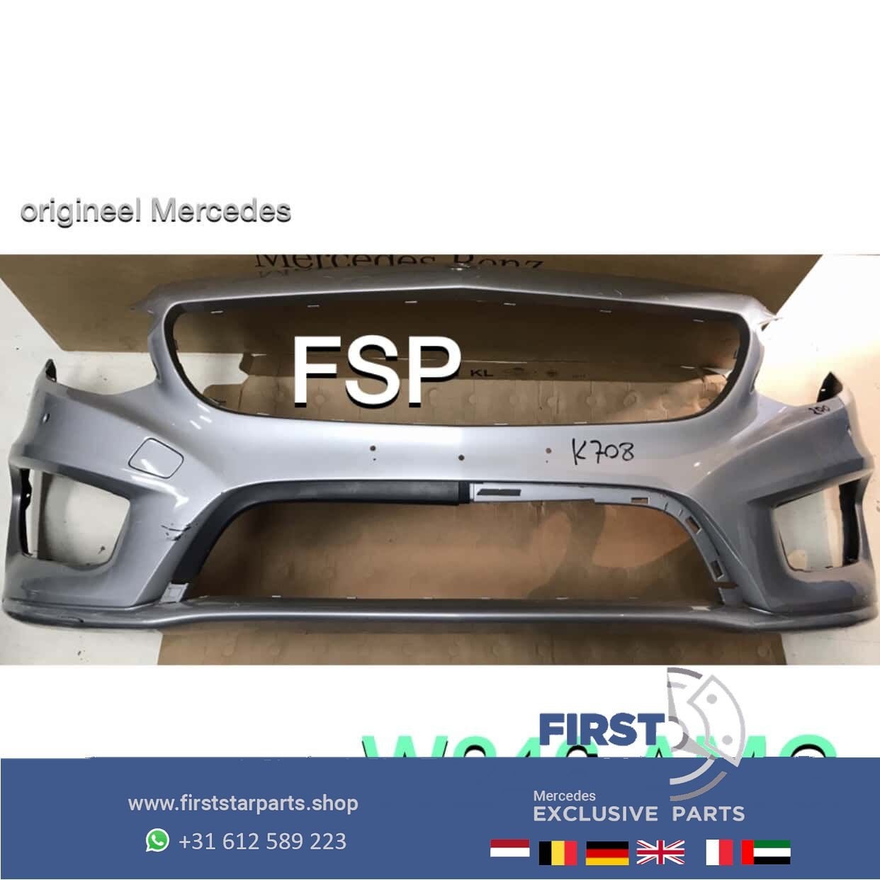 W242 W246 AMG BUMPER B Klasse Facelift Voorbumper 2018 PDC Z, Gebruikt, -, Voor, Ophalen of Verzenden