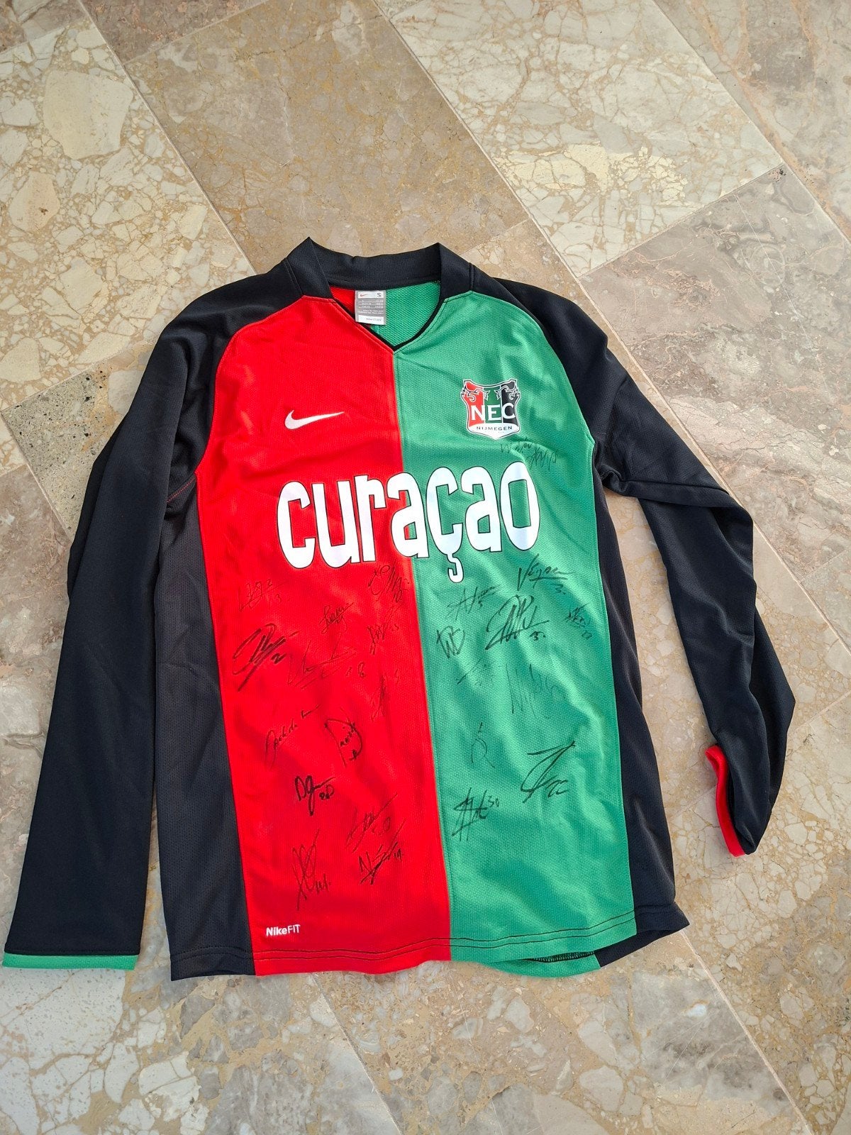 nec gesigneerd shirt maat s, Maat XL, Ophalen of Verzenden, Shirt