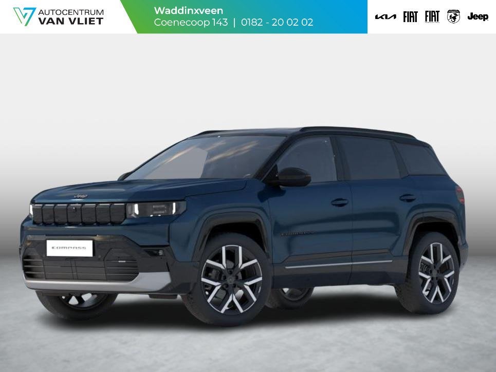 Jeep Compass First Edition 74 kWh | Adapt. Cruise | Camera |, 12 maanden, 213 pk, Blauw, 31 min
