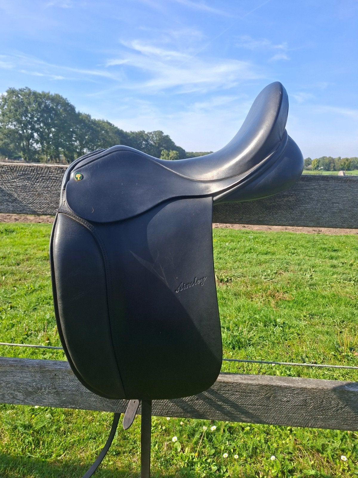 Ainsley vanguard dressuurzadel 17,5 inch fit 4 (extra wide), Ophalen, Zo goed als nieuw, Dressuur