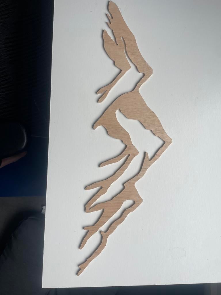 Houten muur decoratie, Ophalen, Nieuw